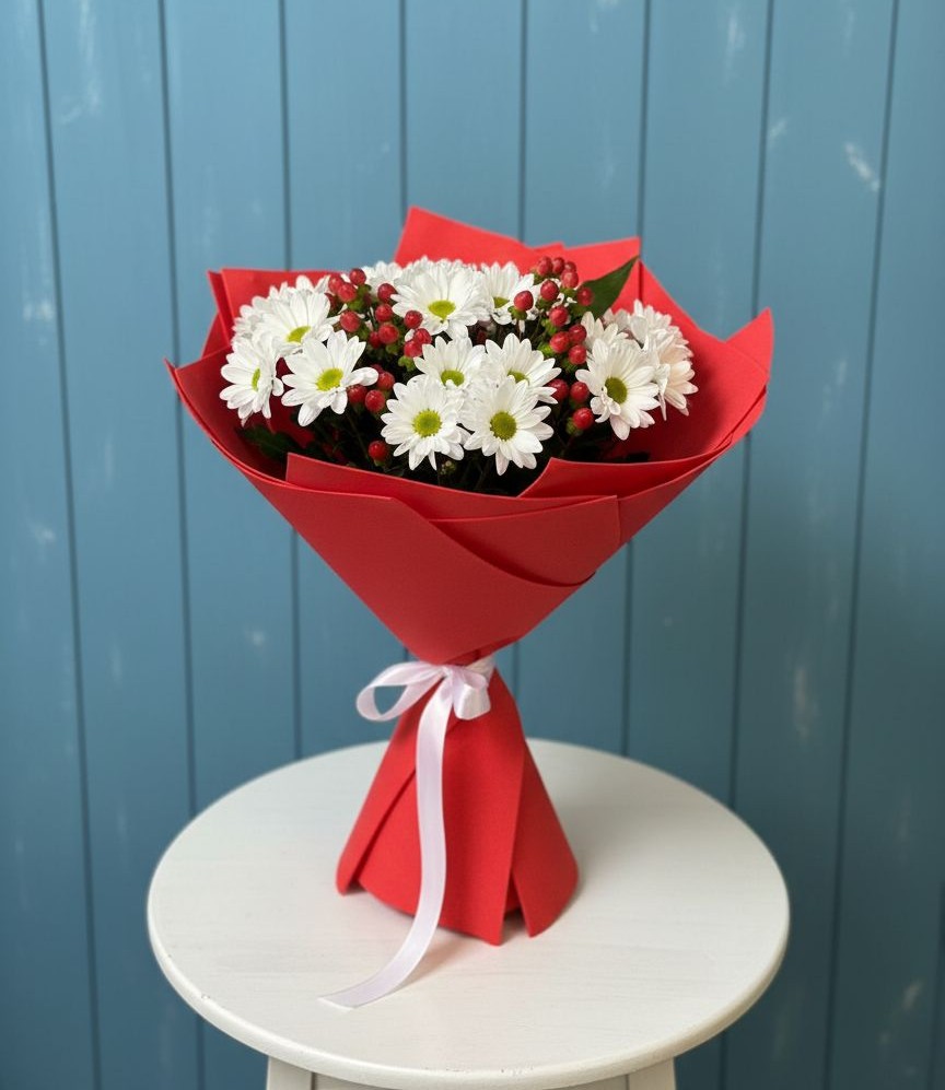 Букет цветов из: Хризантемы в Шентала