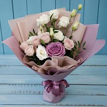 Букет цветов из:  Розы и Лизиантусы #REPLACE_PRED# Шентала
