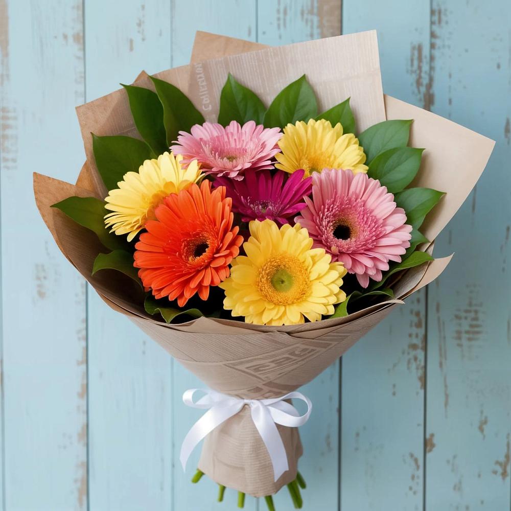 Букет цветов из: Герберы в Шентала