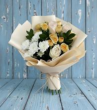 Букет цветов из:  Розы и Хризантемы в Шентала