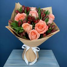 Букет цветов из:  Розы и Альстромерии в Шентала