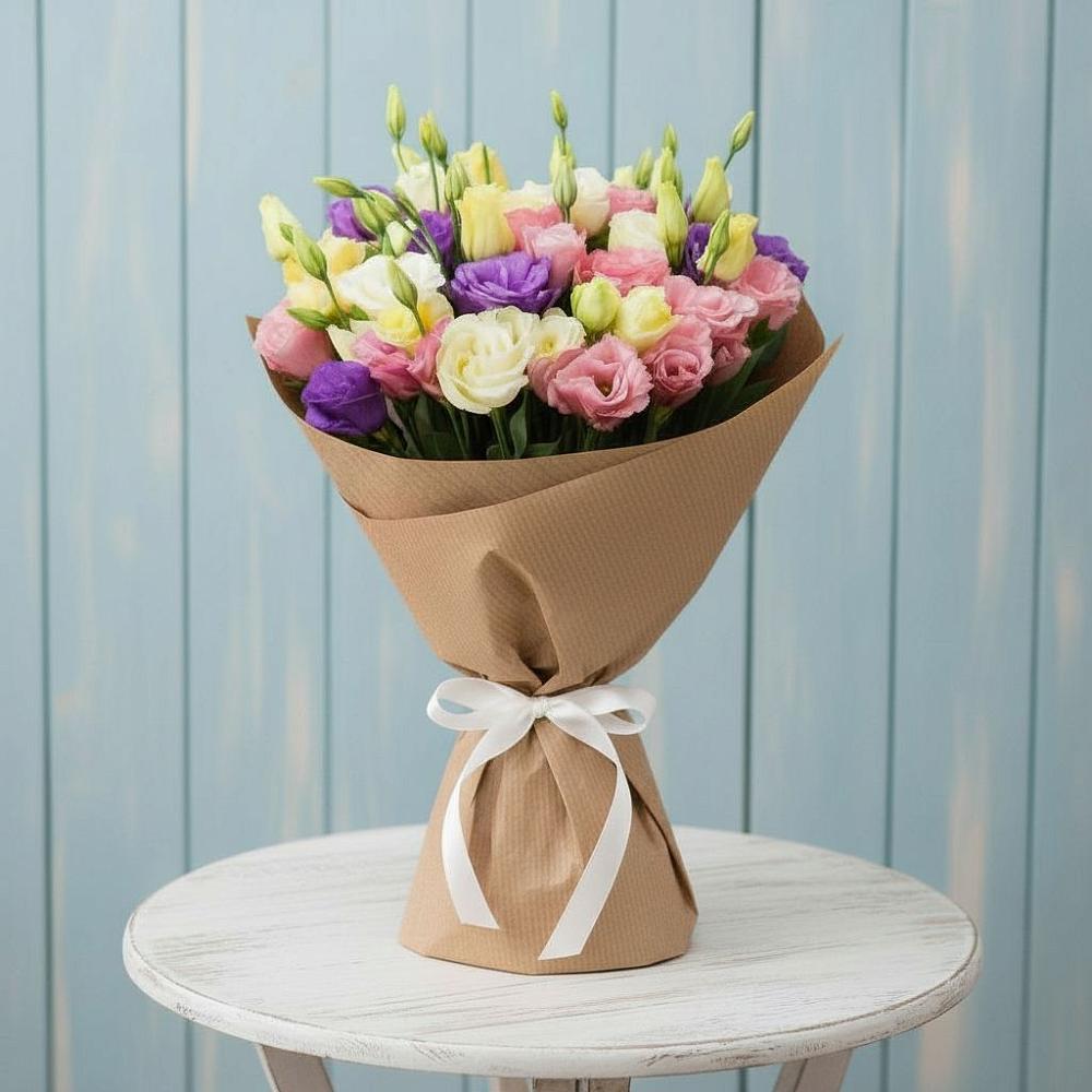 Букет цветов из: Лизиантусы в Шентала