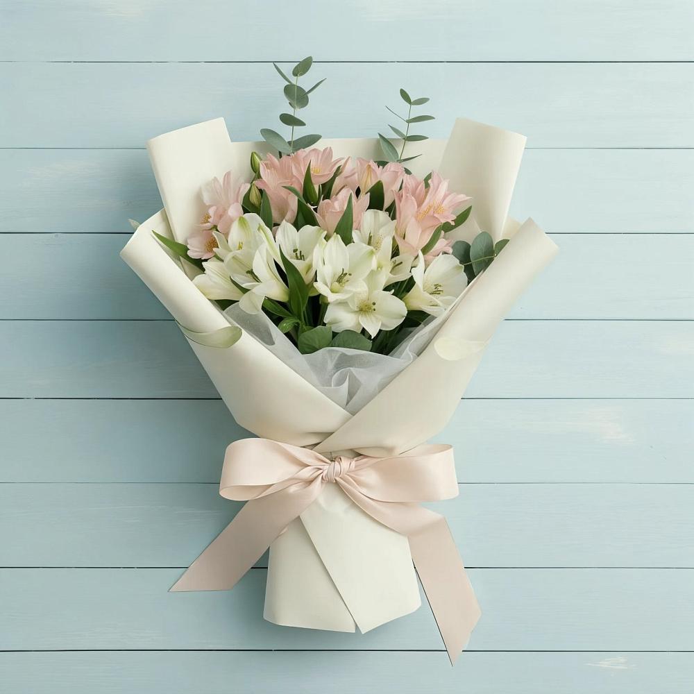 Букет цветов из: Альстромерии в Шентала