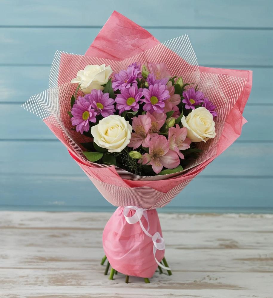 Букет цветов из: Герберы в Шентала