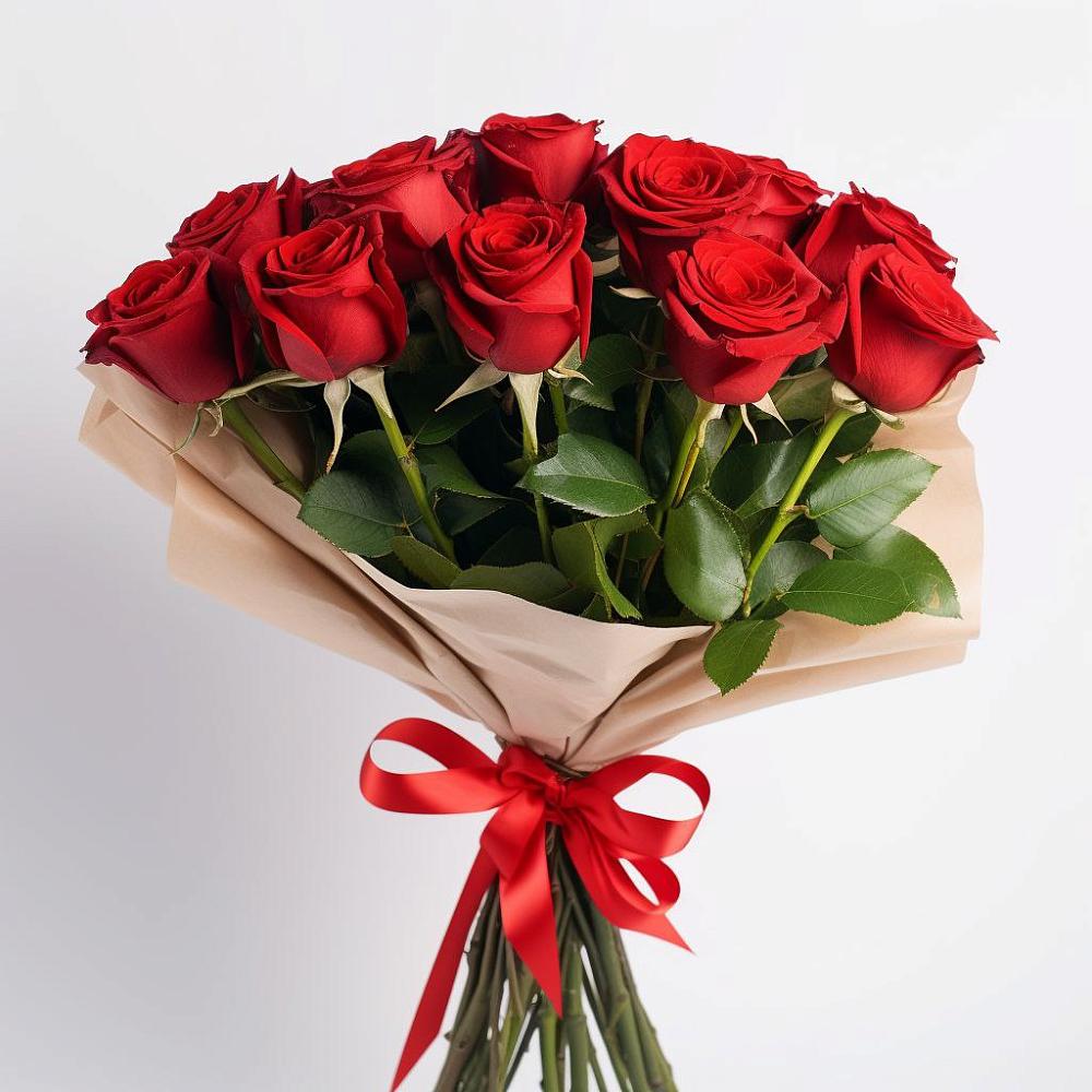 Букет 11 Красных роз Эдлесс Лав в Шентала